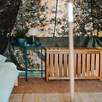 Private Olive Glamping With Tiny House And Two Tents Kamp Secovlje