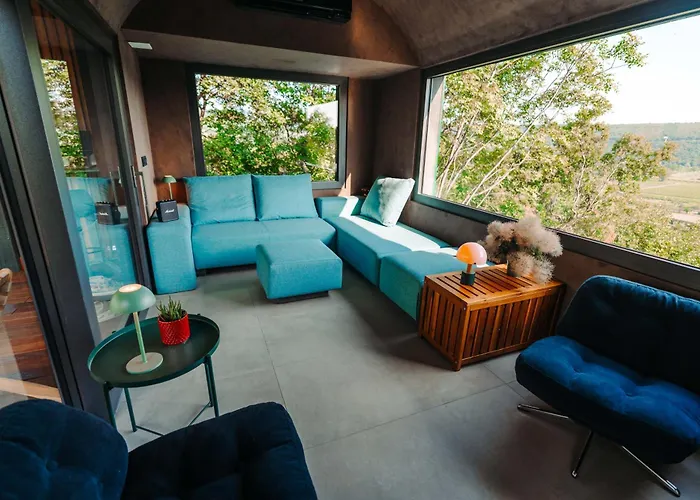 Private Olive Glamping With Tiny House And Two Tents Campsite *